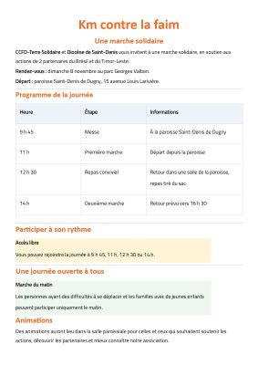 Des Kms contre la faim 2026